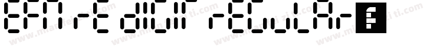 EFN Re Digit Regular字体转换